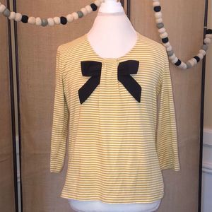 Simply Chloe Dao Striped Bow Top Size XXS